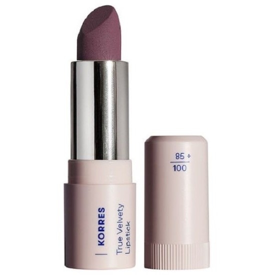 Korres True Velvety Κραγιόν Long Lasting Matte N.25 Plum Rose 3gr