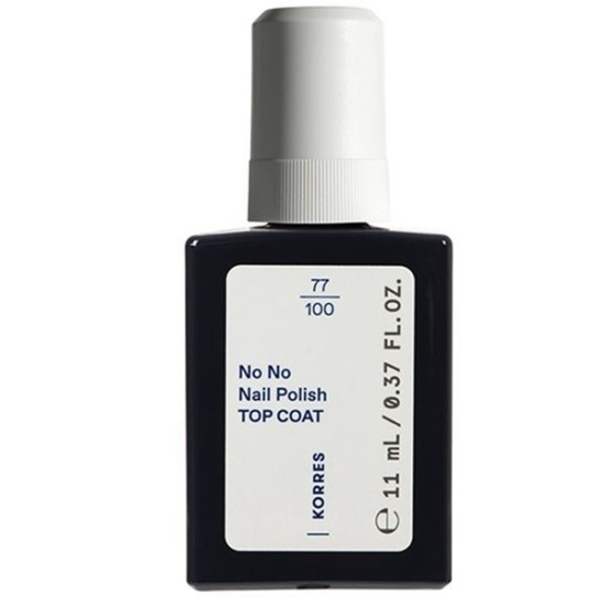 Korres No No Nail Polish Βερνίκι Νυχιών Top Coat 11ml