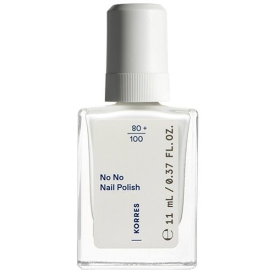 Korres No No Gloss Βερνίκι Νυχιών Μακράς Διαρκείας 01 Pure White 11ml