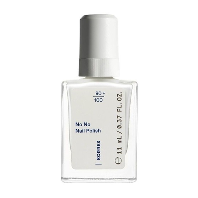 Korres No No Nail Polish 01 Pure White 11mL / 0.37 FL.OZ.