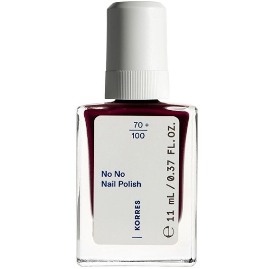 Korres No No Gloss Βερνίκι Νυχιών Μακράς Διαρκείας 59 Burgundy Red 11ml