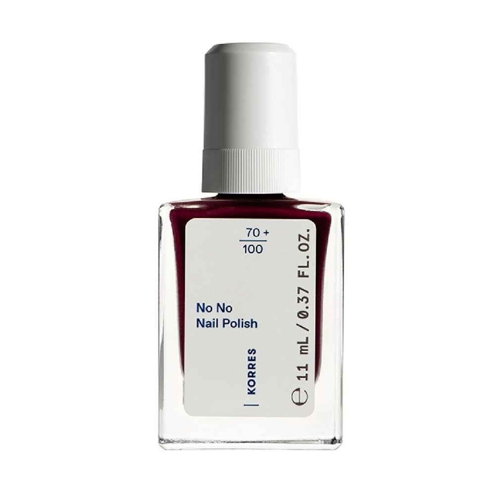 Korres No No Gloss Βερνίκι Νυχιών Μακράς Διαρκείας 59 Burgundy Red 11ml
