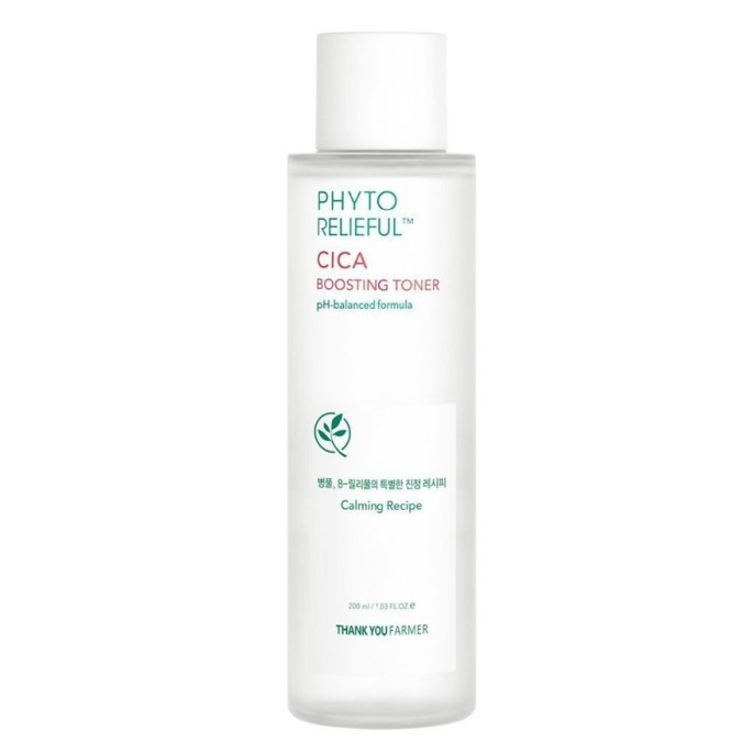 Thank You Farmer Phyto Relieful Cica Boosting Toner Υγρό Τόνωσης Προσώπου για Ευαίσθητες Επιδερμίδες 200ml