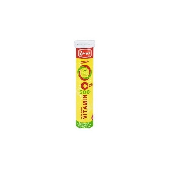 LANES Vitamin C + Zinc (Lemon) 20 efferv. tablets
