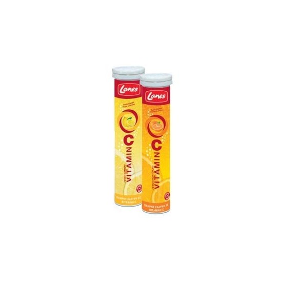 LANES Vitamin C (Λεμόνι) 20 αναβράζουσες ταμπλέτες