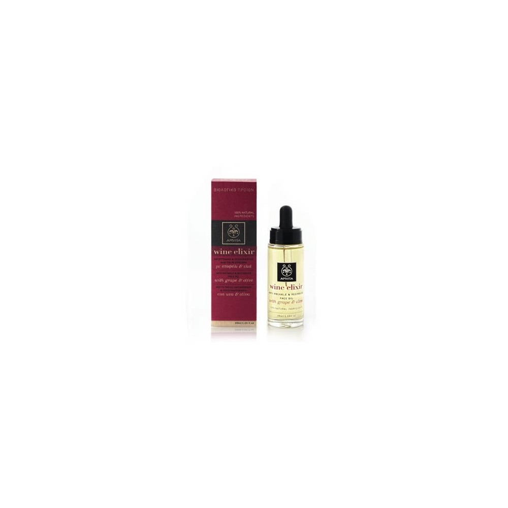 Apivita Wine Elixir Anti-wrinkle & Restoring Face Oil, 30ml