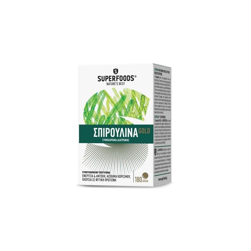 Superfoods Spirulina Gold Eubias™, 300mg, 180 tablets