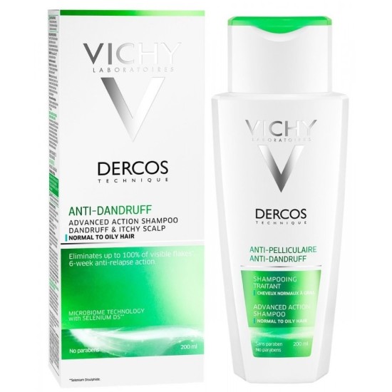 DERCOS -Anti-Dandruff Shampoo Oily Hair 200ml