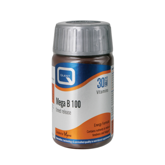 QUEST MEGA B 100 Timed Release (B-complex 100mg) 30 tabs