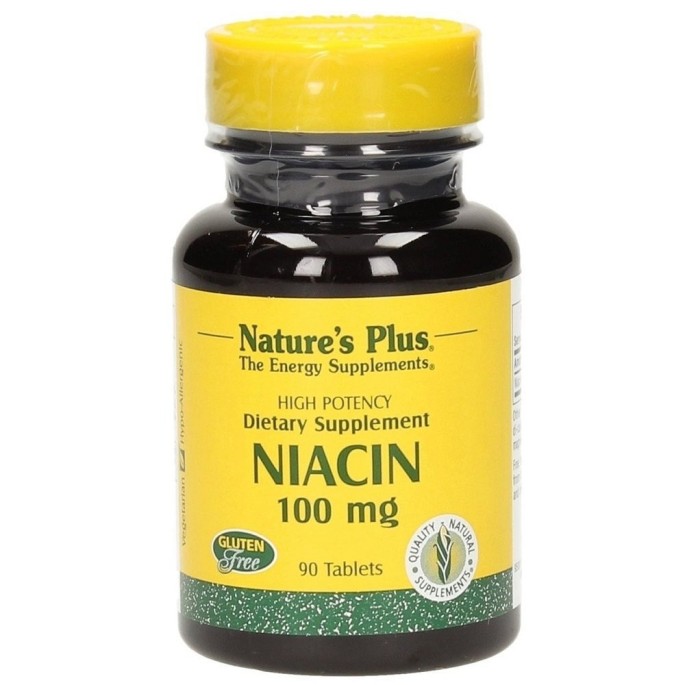 Nature's Plus Niacin 100mg 90 tabs
