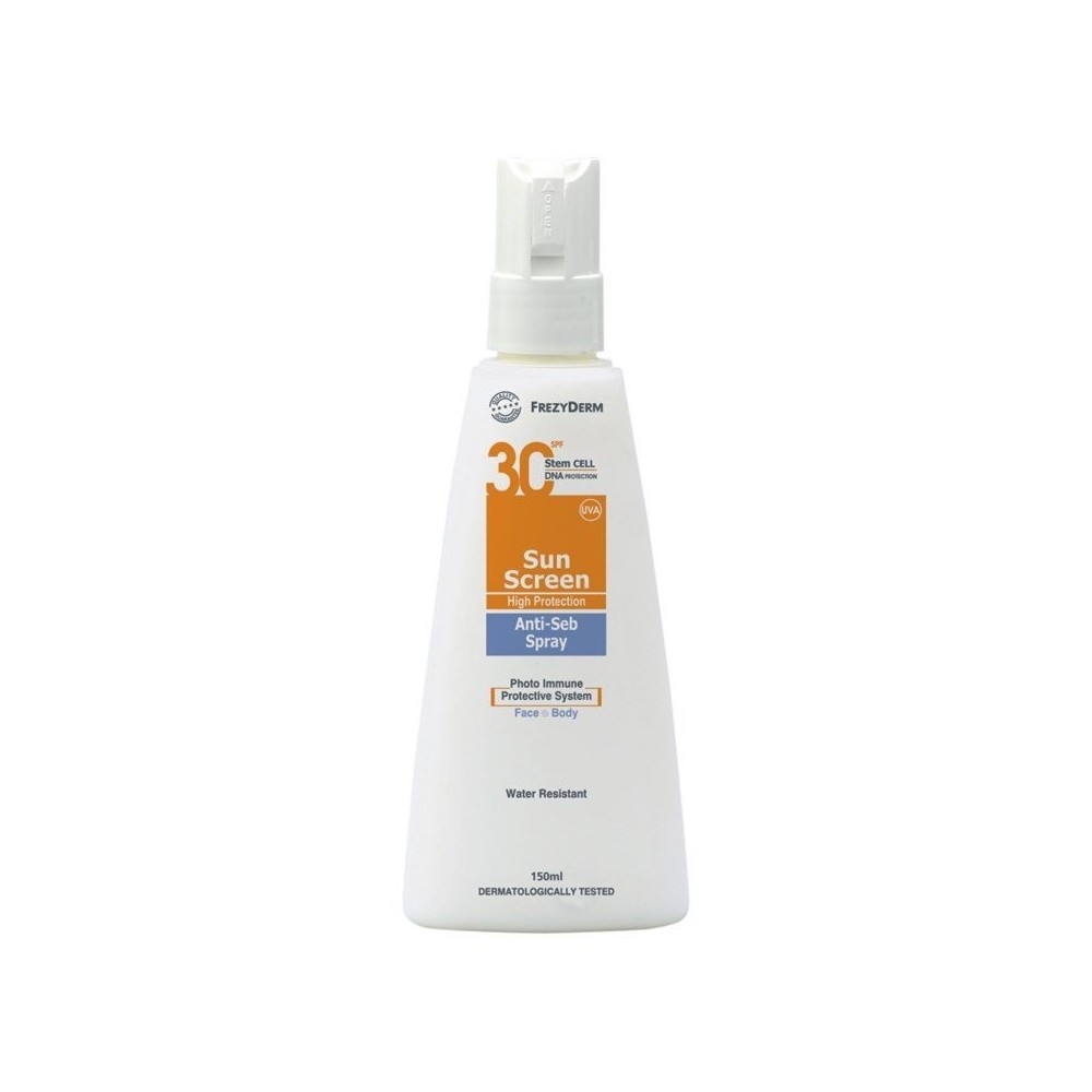 FREZYDERM Sun Screen Spray Anti-Seb SPF 30, 150 ml