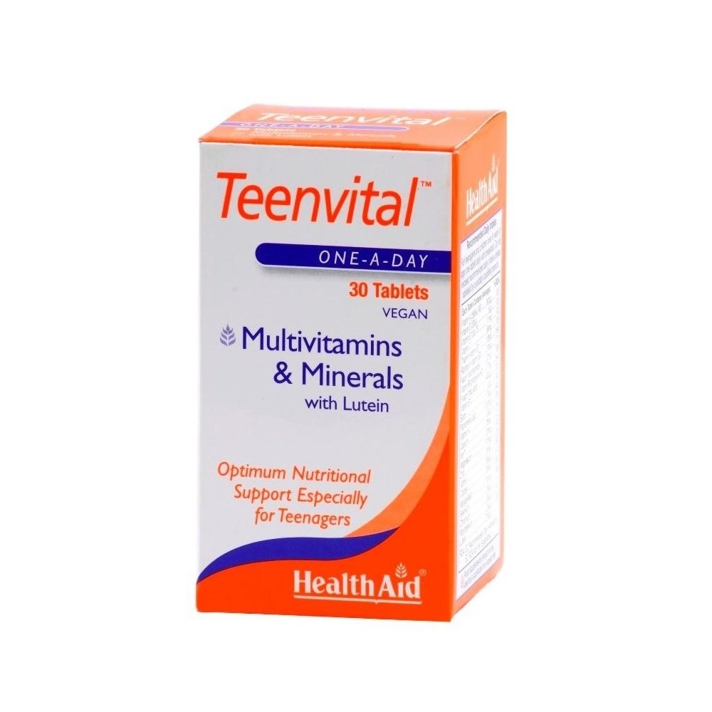 HEALTH AID TEENVITAL 30 tabs Ages 12-16