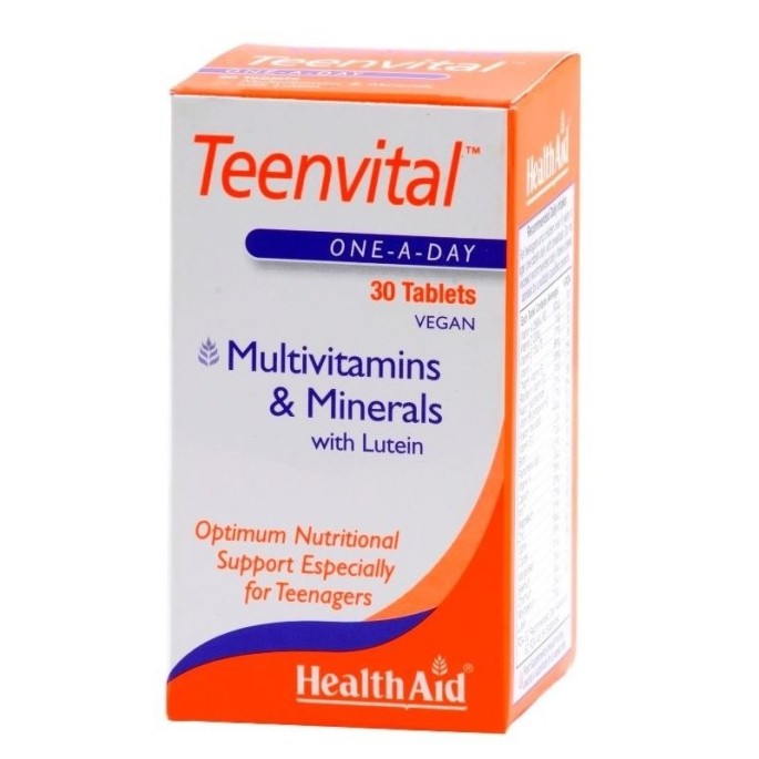 HEALTH AID TEENVITAL 30 tabs Ages 12-16