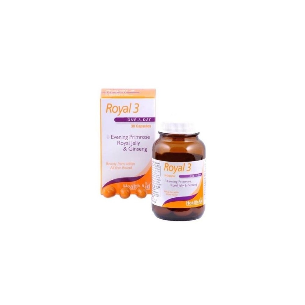 HEALTH AID  Royal +3 Βασιλικός πολτός 150 mg Έλαιο νυχτολούλουδο