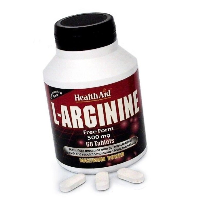 HEALTH AID L-Arginine 500mg 60 tabs