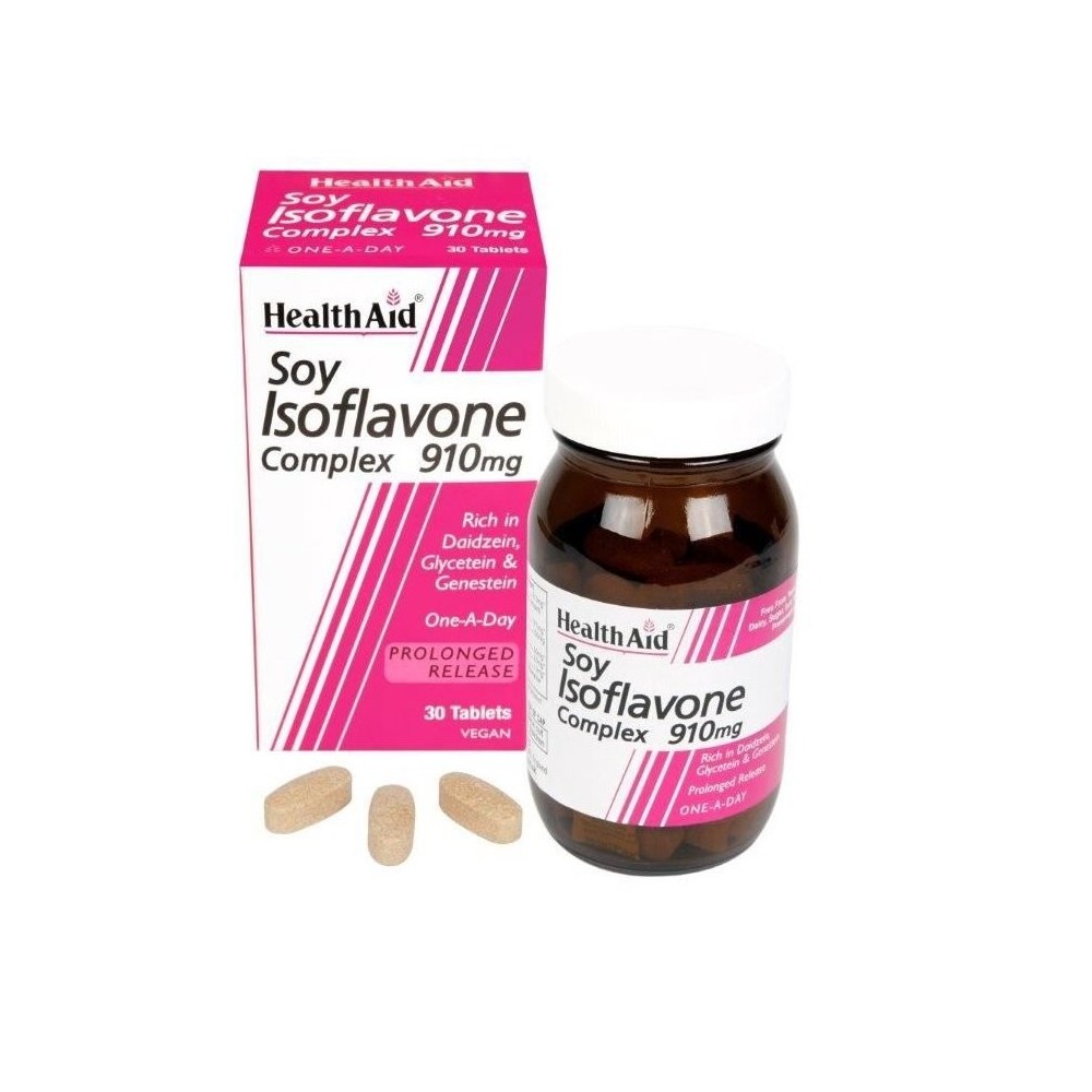 HEALTH AID ΣΟΓΙΑΣ ΙΣΟΦΛΑΒΟΝΕΣ 910 mg 30 vetabs ΦΥΤΟΟΙΣΤΡΟΓΟΝΑ