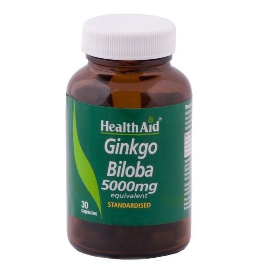HEALTH AID  GINKGO BILOBA 5000 mg 30 caps