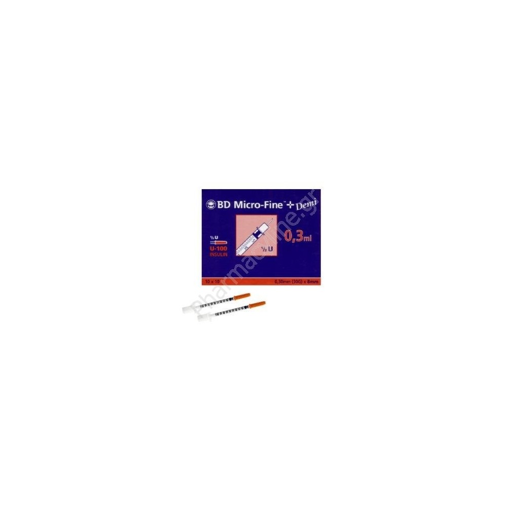 BD Micro-Fine Insulin Syringe 0,3 ml 30 G x 8 mm