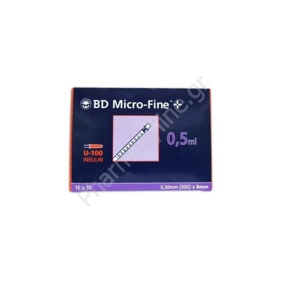 BD Micro-Fine Insulin Syringe 0,5 ml 30 G x 8 mm