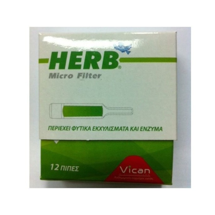Herb Pipe, micro filter, 12 pieces