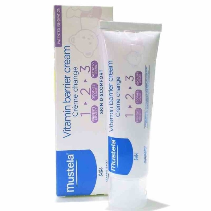 Mustela Vitamin barrier cream 1 2 3 dispenser 100ml