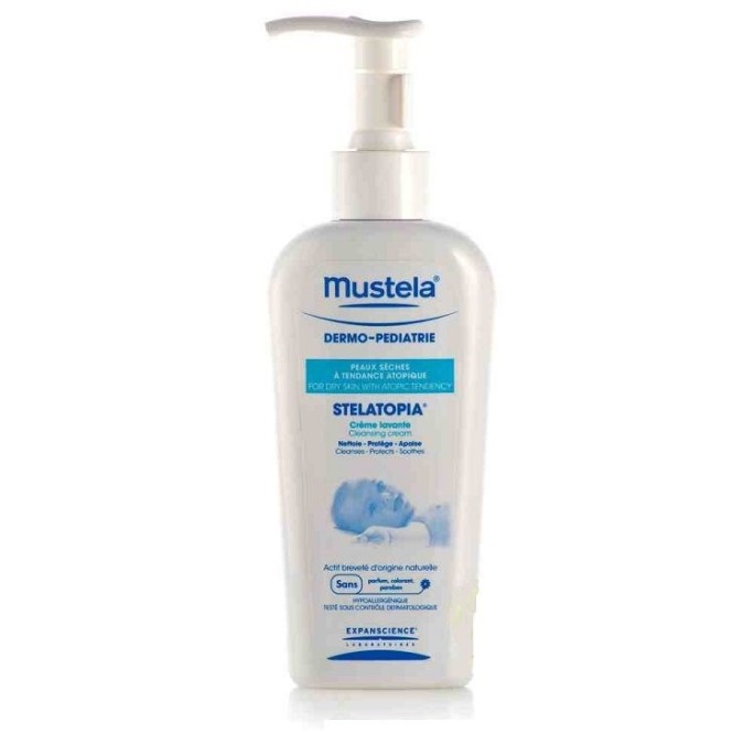 Mustela Stelatopia Αφρίζουσα κρέμα καθαρισμού 200ml ατοπια Clean