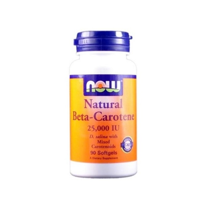 Nowfoods NAT BETA CAROTENE 25000IU 90 S.GELS