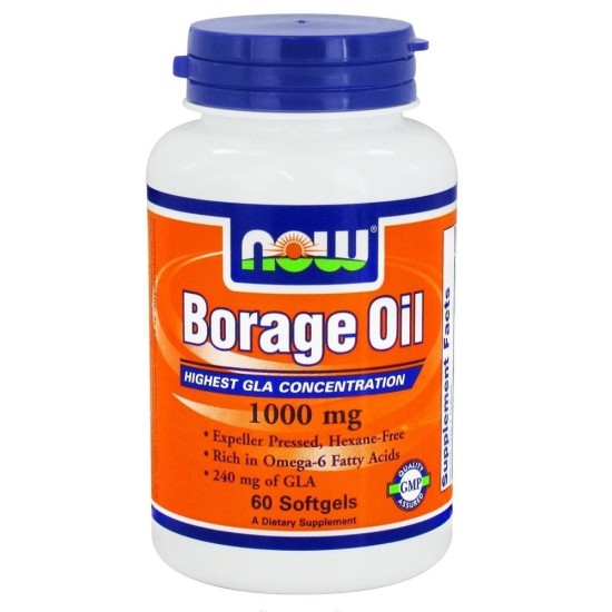Nowfoods BORAGE OIL 1050mg  Απαραίτητα λιπαρά οξέα 60 S.GELS