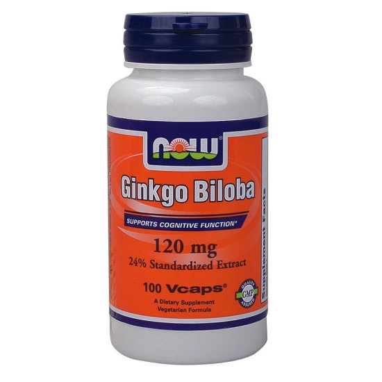 Nowfoods GINKGO BILOBA 120 mg 100 VCAPS Εγκεφαλικές λειτουργίες