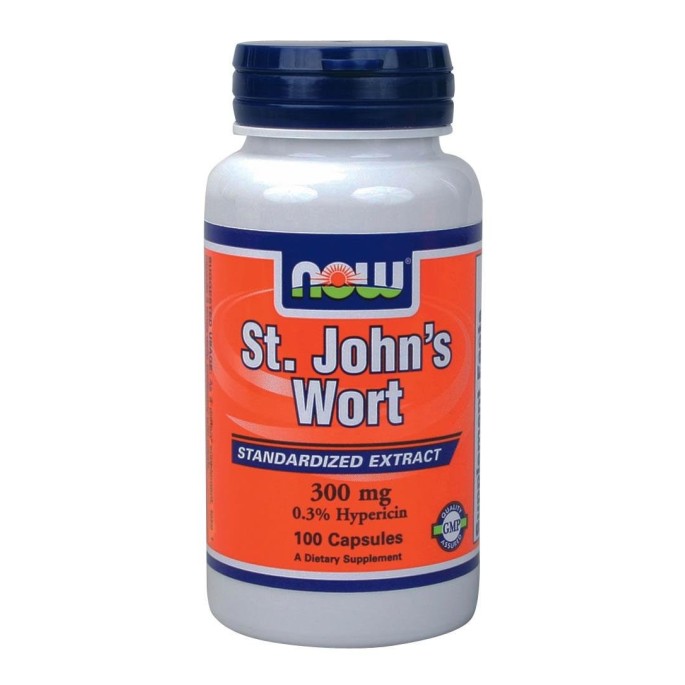 Nowfoods ST. JOHN'S WORT 300mg 100 CAPS Αντιμετώπιση καταστάσεων