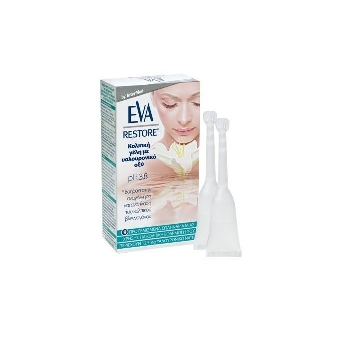 Intermed Eva Restore Vaginal Gel, pH 3.8, 9 applicators