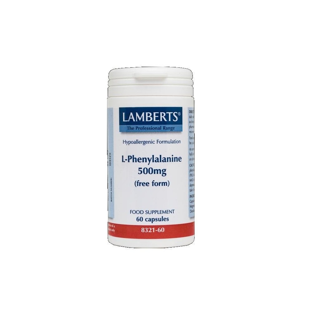 Lamberts L-Phenylalanine 500mg 60caps