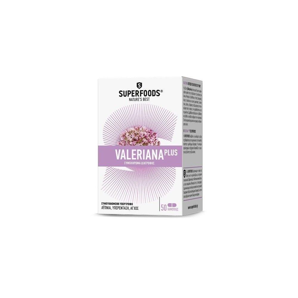 Superfoods Valeriana Plus 300mg, 50caps