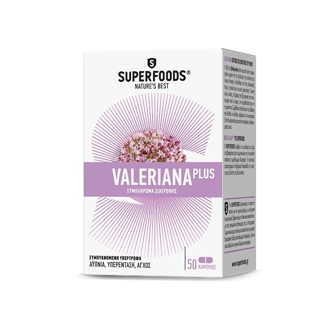 Superfoods Valeriana Plus 300mg, 50caps