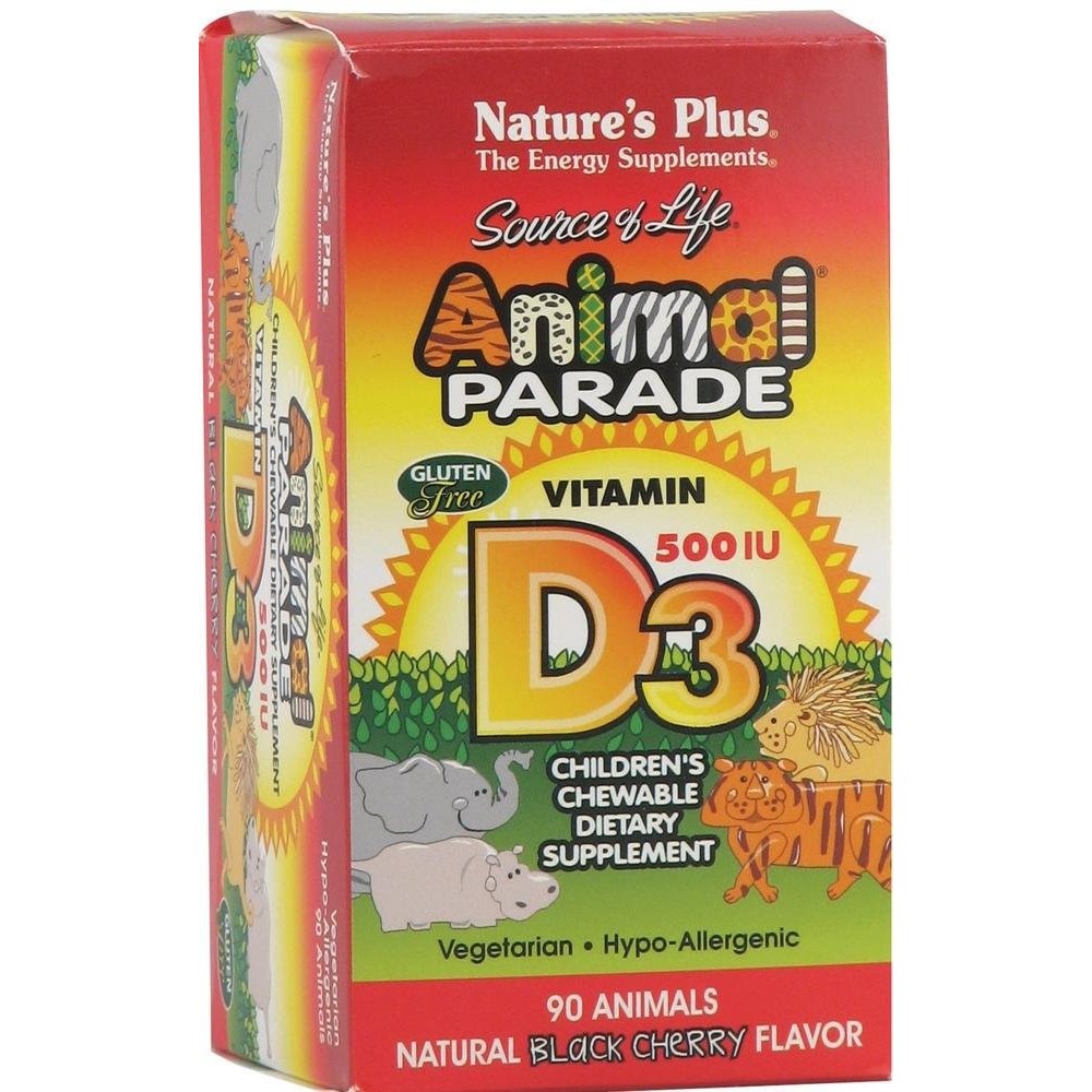 Nature's Plus Animal Parade Vitamin D3 90 tabs