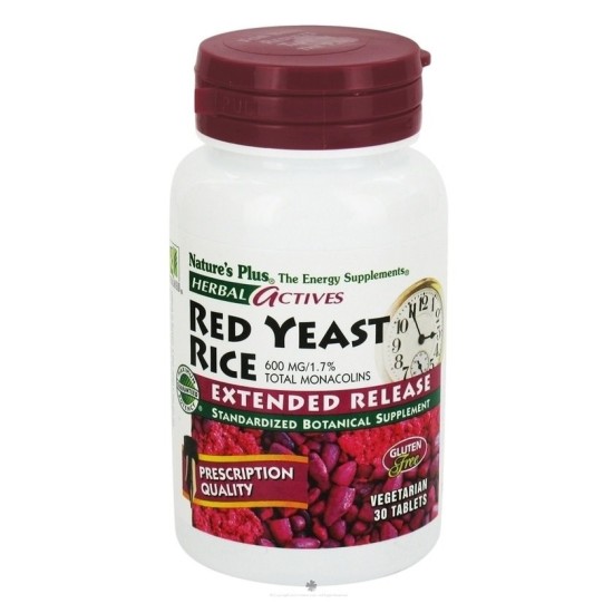 Nature's Plus Red Yeast Rice 600 mg 30 tabs Extended Release