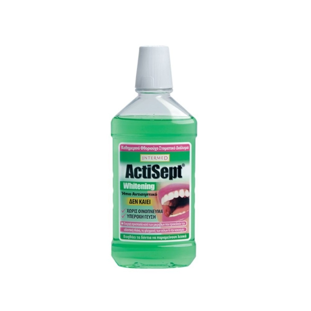 Intermed Actisept Στοματικό Διάλυμα Mouthwash 500 ml Whitening