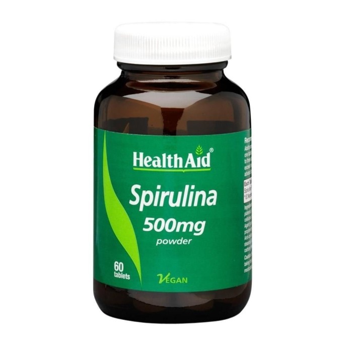 Health Aid Spirulina 500mg 60 tabs