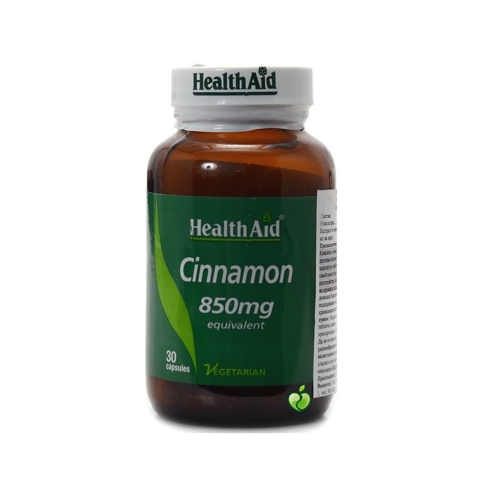 Health Aid  Cinnamon 850mg 30 vecaps