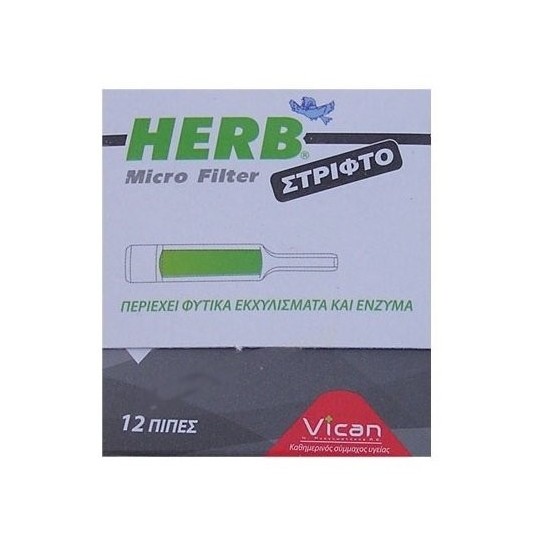 Herb Microfilter, 12 pipes for slim cigarette