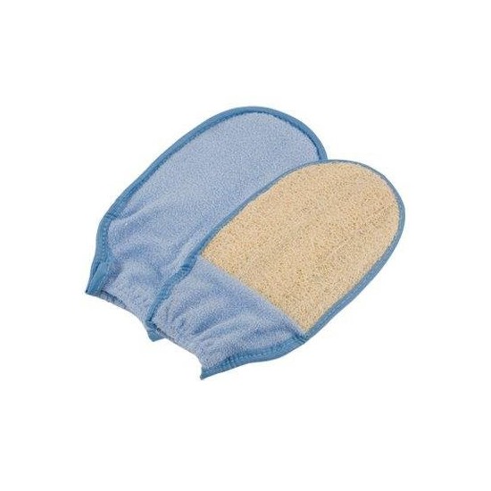 Natural Loofah Glove with Elastic End 704