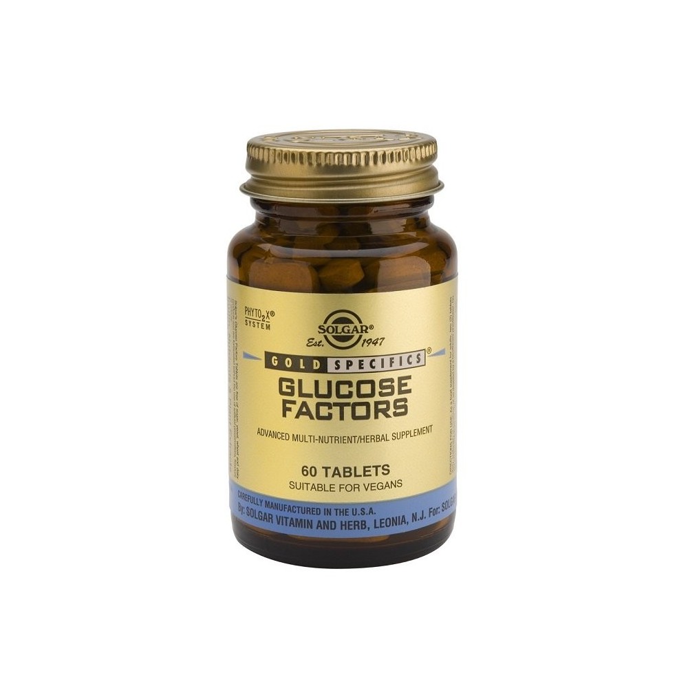 SOLGAR GLUCOSE FACTORS 60 tabs