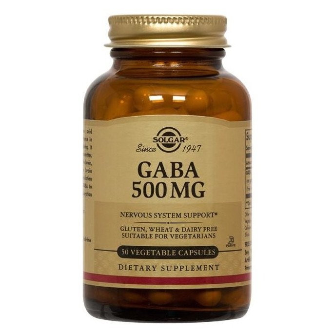 SOLGAR GABA 500mg 50 vecaps