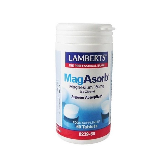 LAMBERTS MAGASORB 150mg (Magnesium as Citrate) 180 tabs