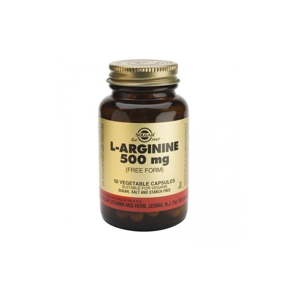 SOLGAR L-ARGININE 500mg 50 vecaps