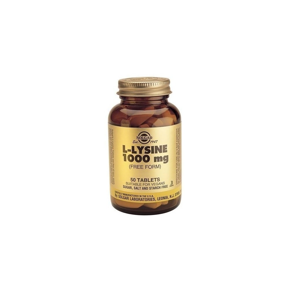 SOLGAR L-LYSINE 1.000mg 50tabs
