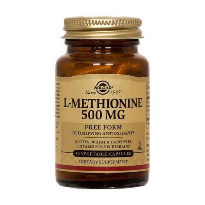 SOLGAR L-METHIONINE 500mg 30veg.caps
