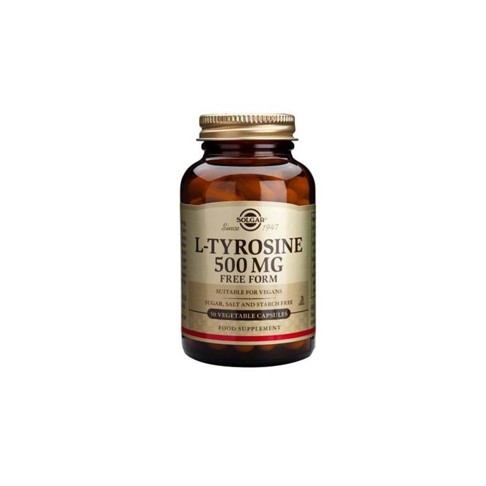 SOLGAR L-TYROSINE 500mg 50veg.caps