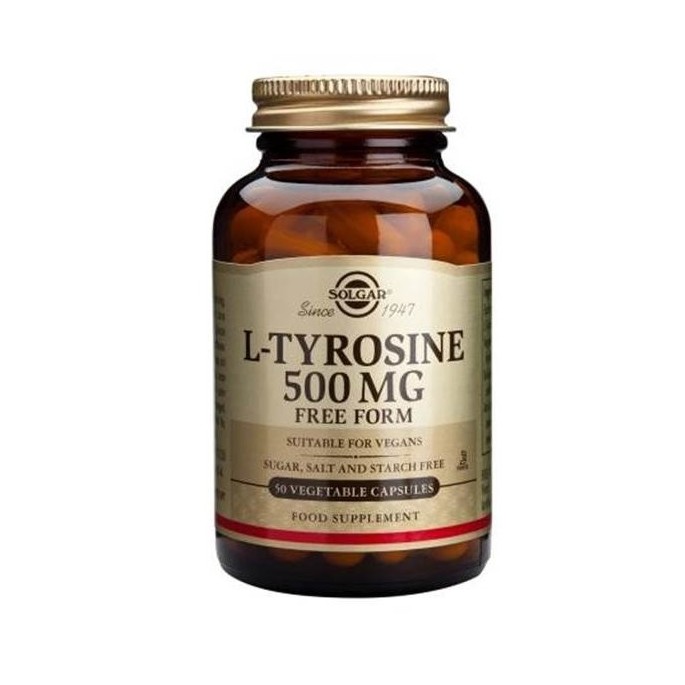 SOLGAR L-TYROSINE 500mg 50veg.caps