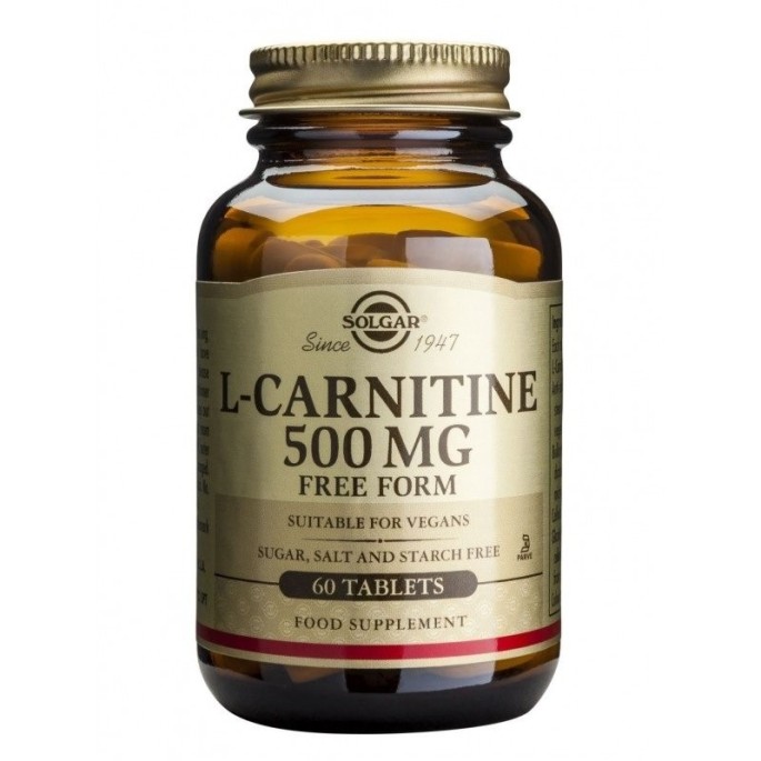 SOLGAR L-CARNITINE 500mg 60 tabs